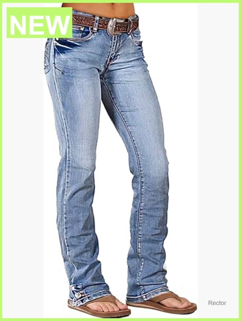 Mid Rise Boot Cut Jeans Stretchy Denim Pants Straight Leg Flared